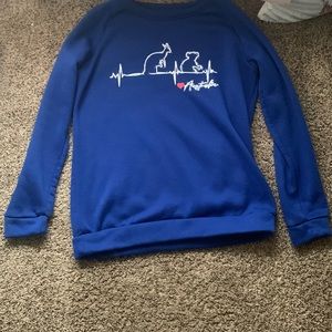 Blue sweatshirt